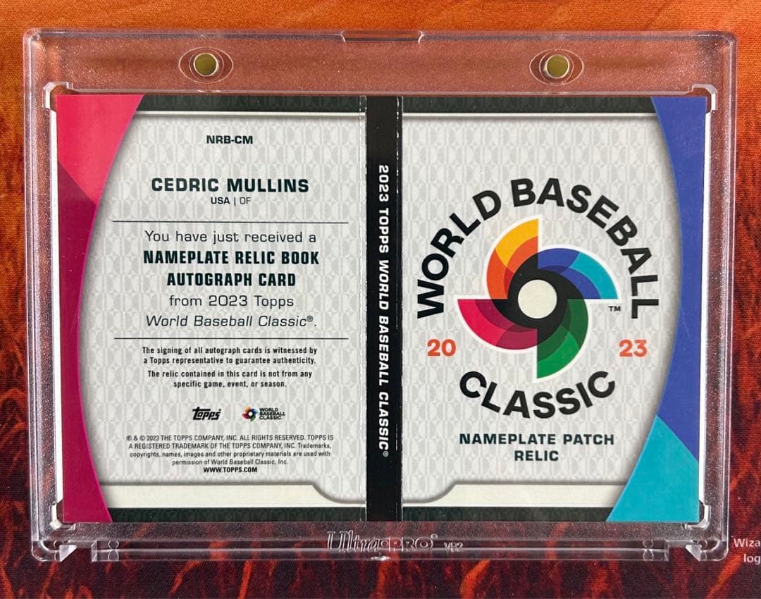 Topps 2023 WBC セドリック・マリンズ / ブックレット 1/7
