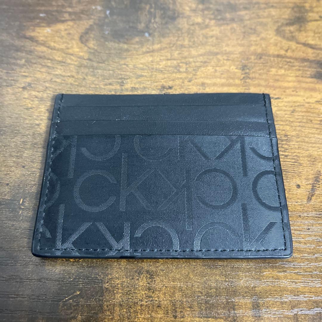  カルバンクライン カードケース ブラック 黒 中古品