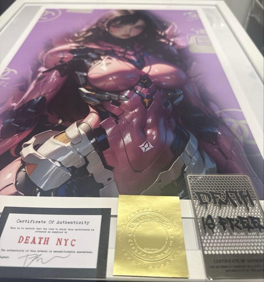 death nyc 世界100枚限定 女の子　現代アートポスター　本物保証