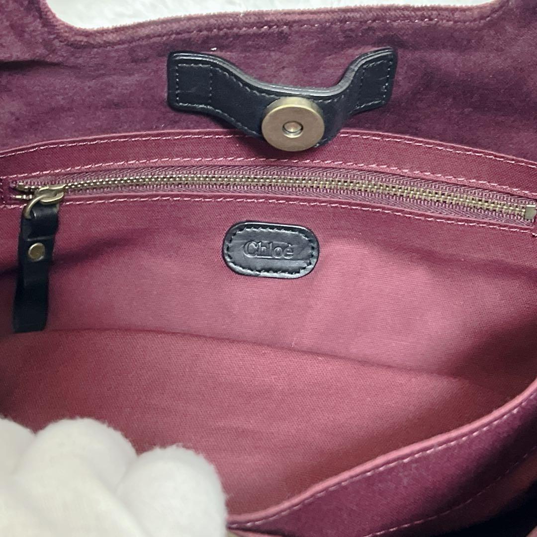 Chloe クロエ ハンドバッグ スエード archive ヴィンテージ