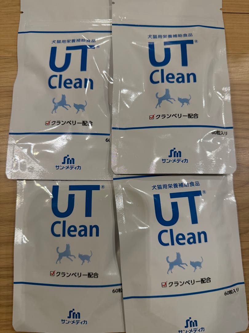 新品未開封　UTクリーン　60錠×4袋　犬猫用サプリメント