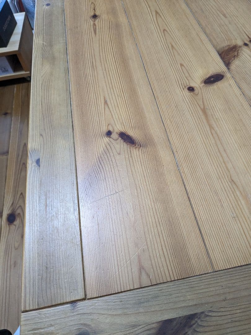 パイン材　ダイニングテーブル　4人掛け　4人　ボルドーパイン　レッドパイン