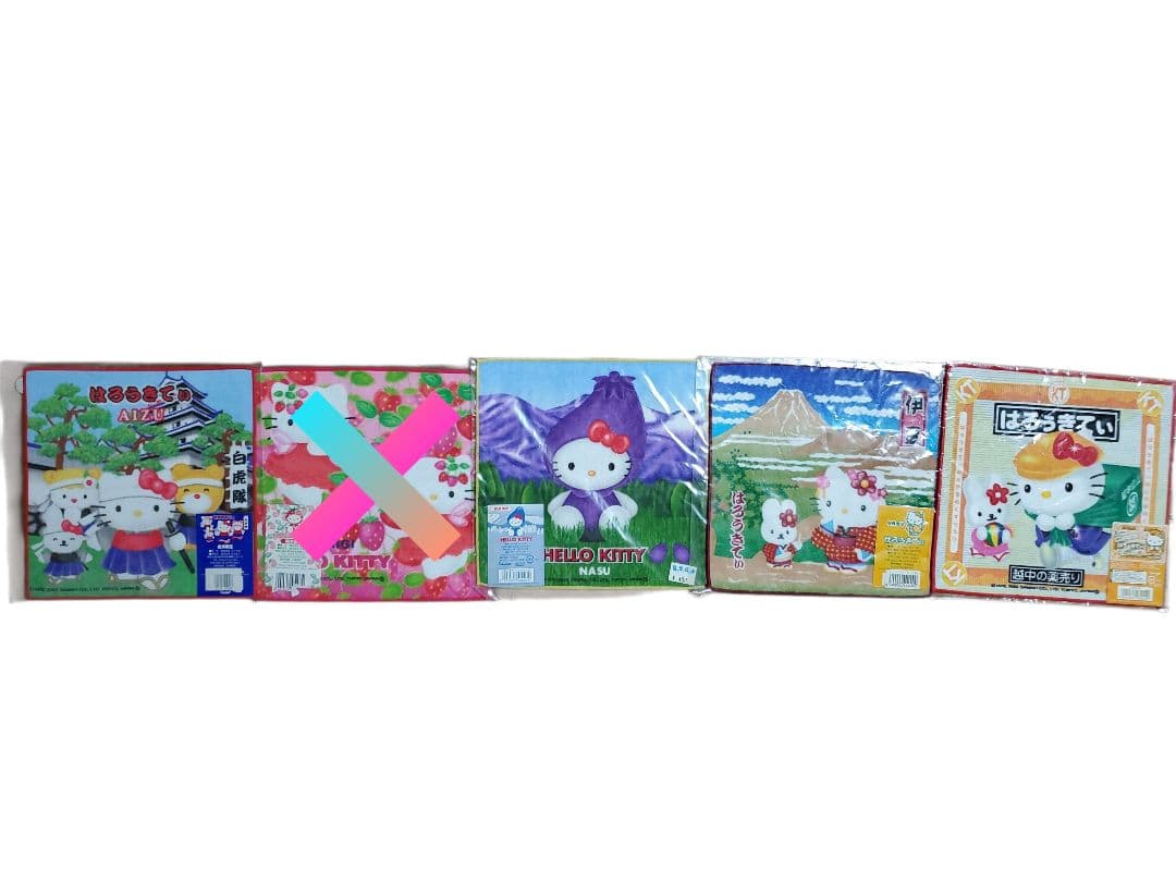 ハローキティ タオルセット ご当地 多数 ミニハンドタオル 未使用品