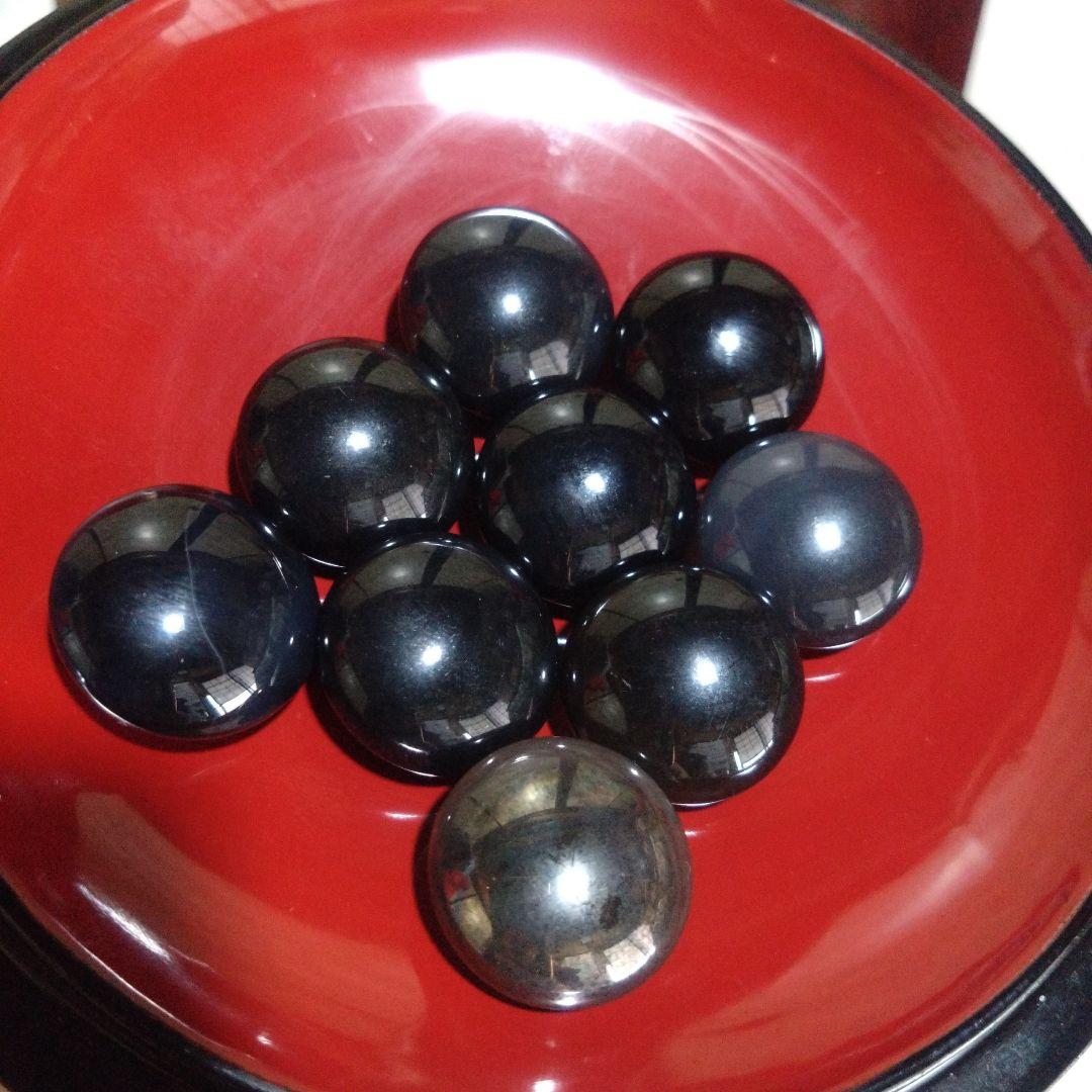 【希少極上】高級瑪瑙　碁石　未使用品/特注漆塗り碁笥/欅碁笥ケース付