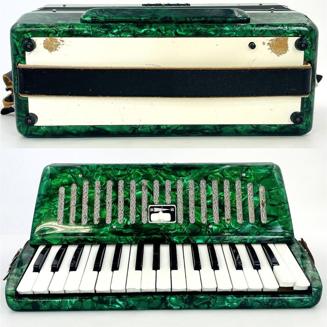 【希少カラー】YAMAHA A-32B ヤマハ アコーディオン グリーン