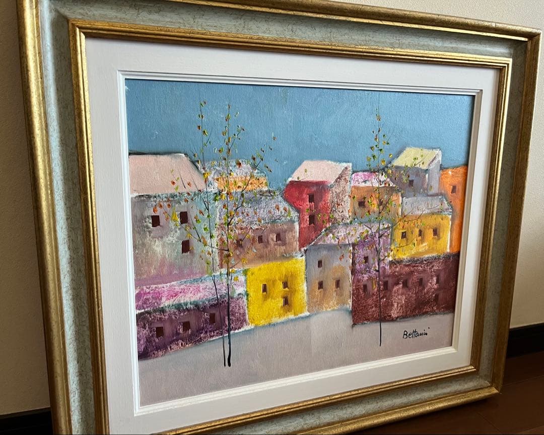 イタリア現代アートFirenze 風景画 油絵 (リド ベッタリーニ)
