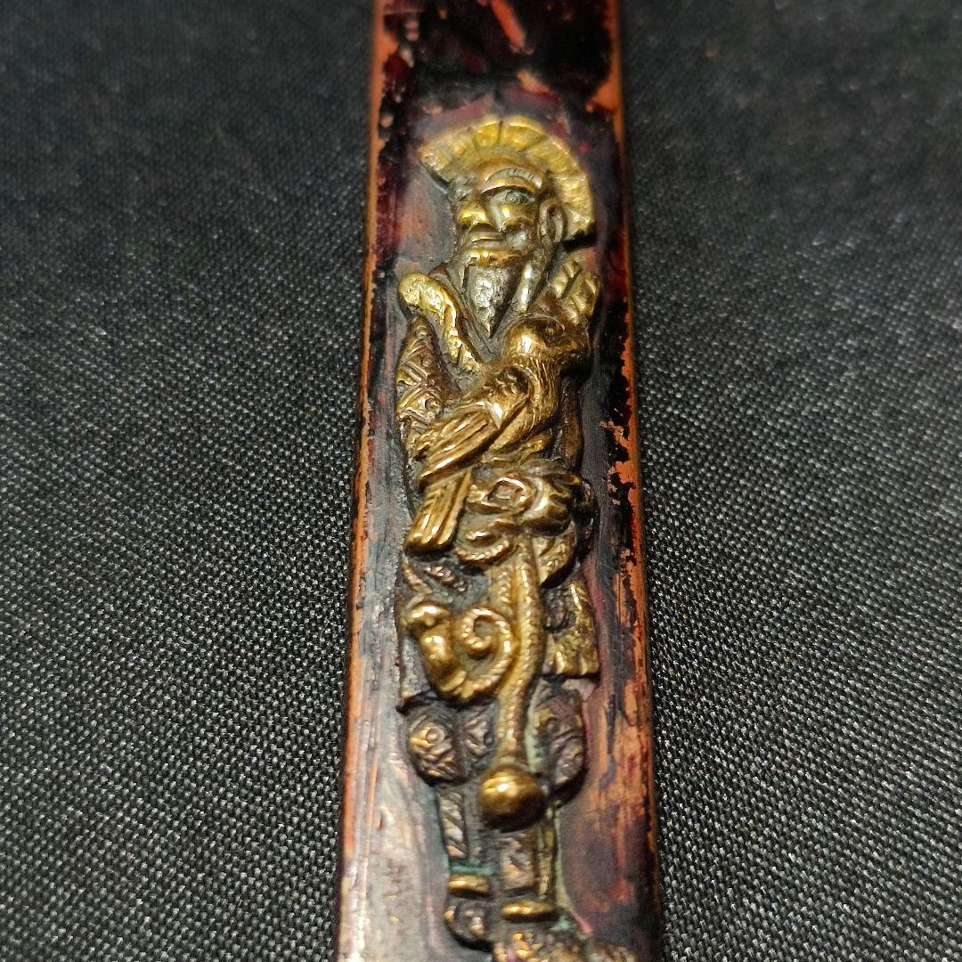 刀剣美術 小柄 南蛮人 江戸骨董 象嵌細工 古美術 蒐集家放出美品 旧家蔵出し