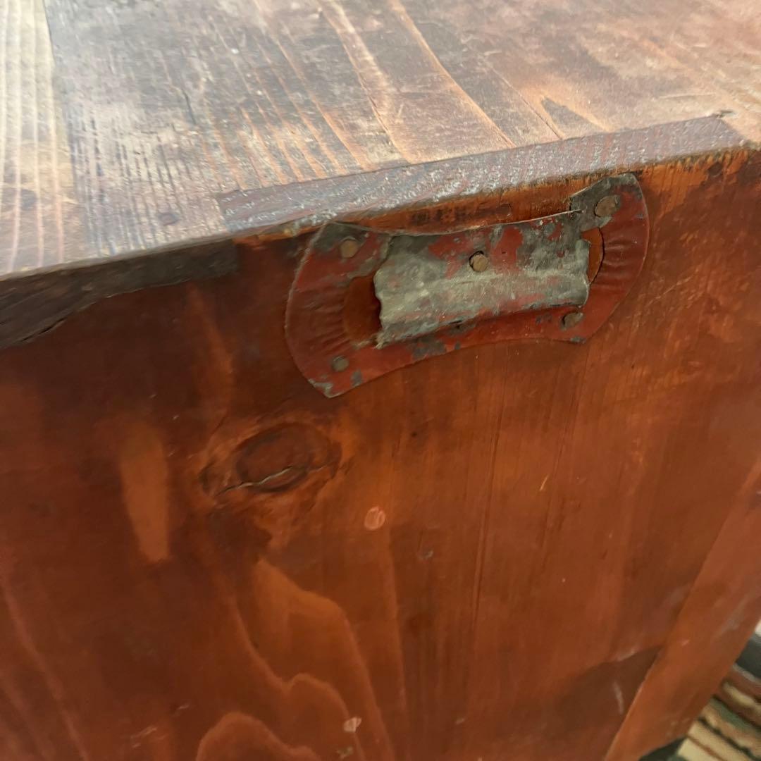 昭和レトロ 古家具 木製箪笥 5段 引き出し箪笥 シャビーな風合い ビンテージ