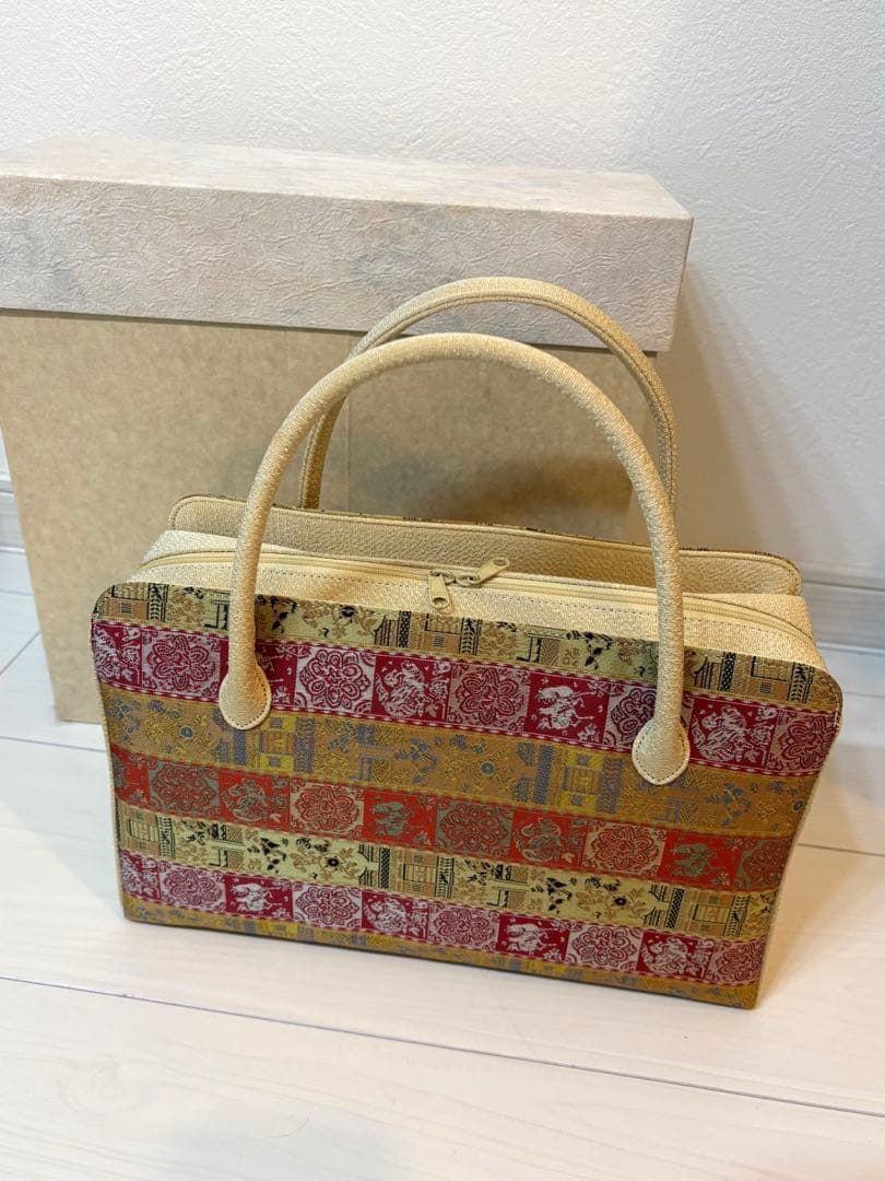 【新品】正絹 和装バック 利休バック お茶席 着物バック 西陣織