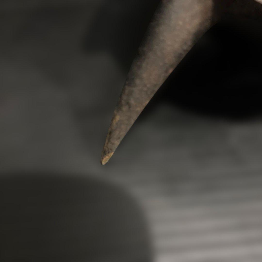 希少】金属製 鬼面 能面 般若系 鋳物 仮面 日本伝統美術 古道具