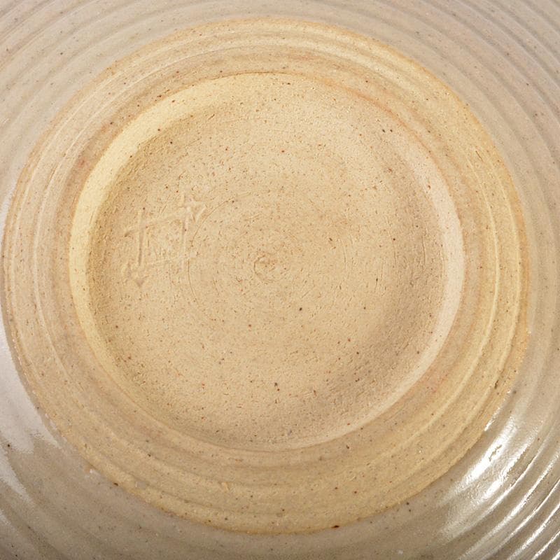 すみかすみれ　萬古焼　佐久間芳山造　色絵コマ　香合　共箱　V　6481