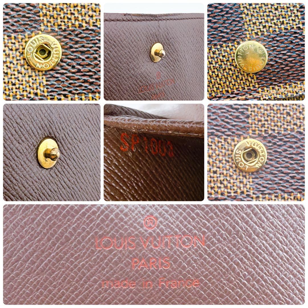 しょうさん　ルイヴィトン ダミエ エベヌ ポルトモネ ビエ カルトクレディ