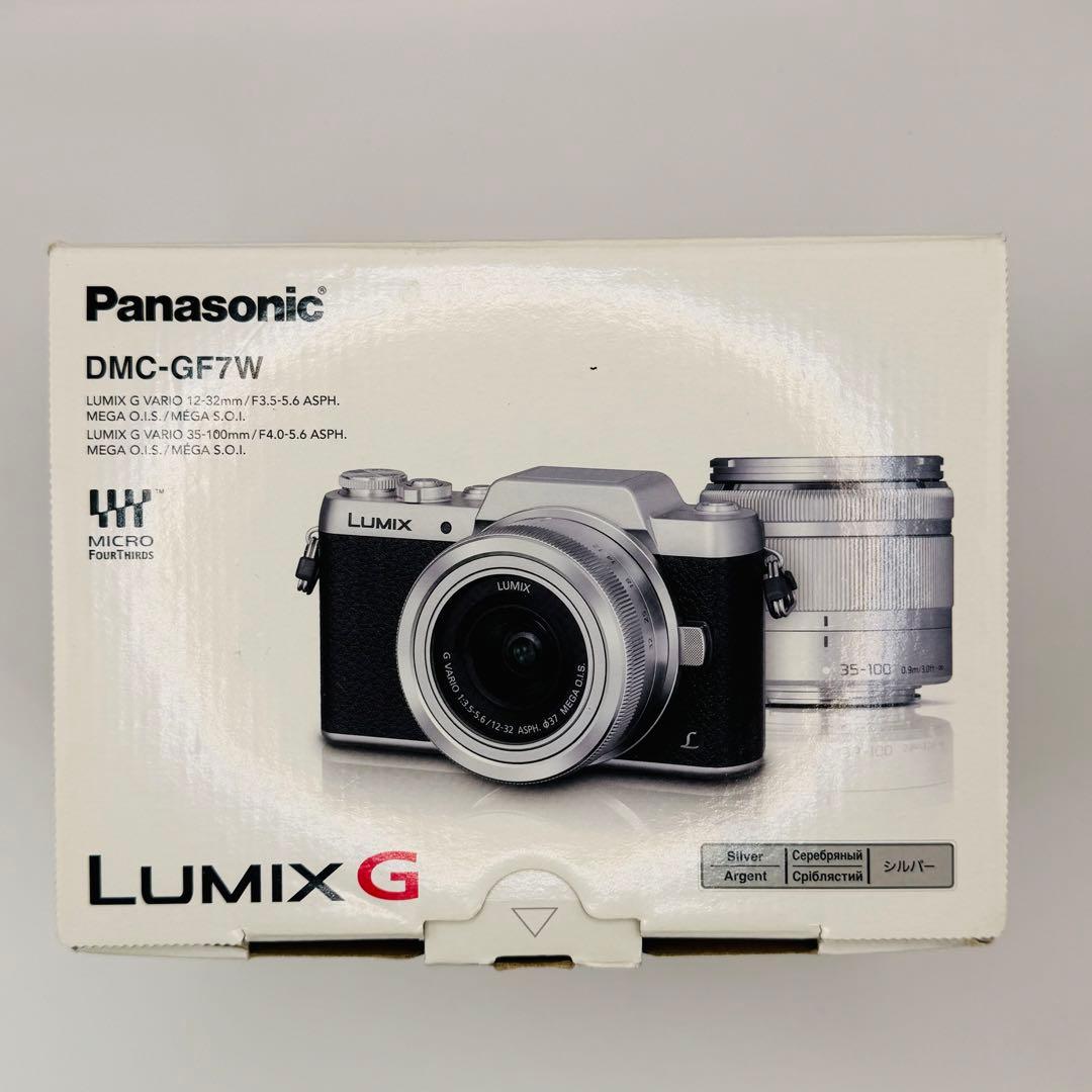 【美品】Panasonic LUMIX DMC-GF7W ミラーレス シルバー