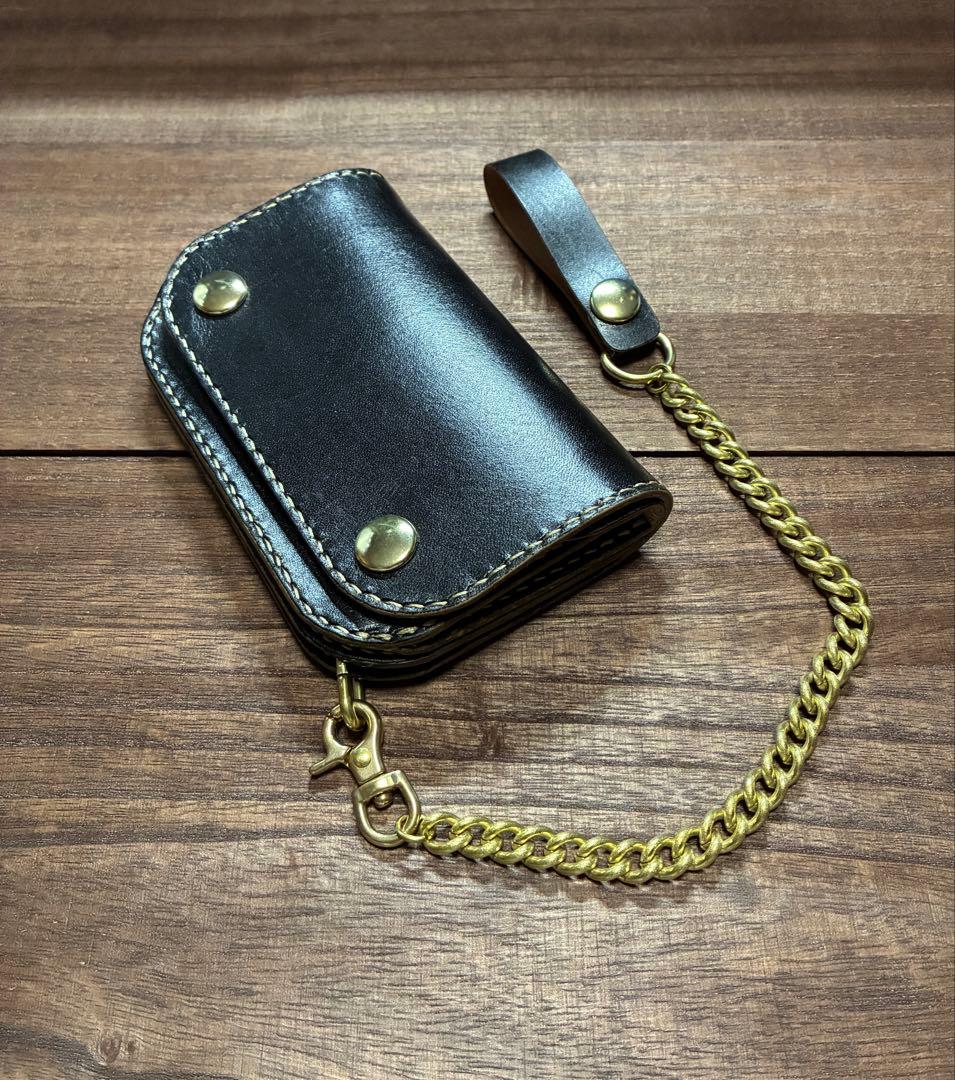 姫路レザー　ミドルトラッカーウォレット