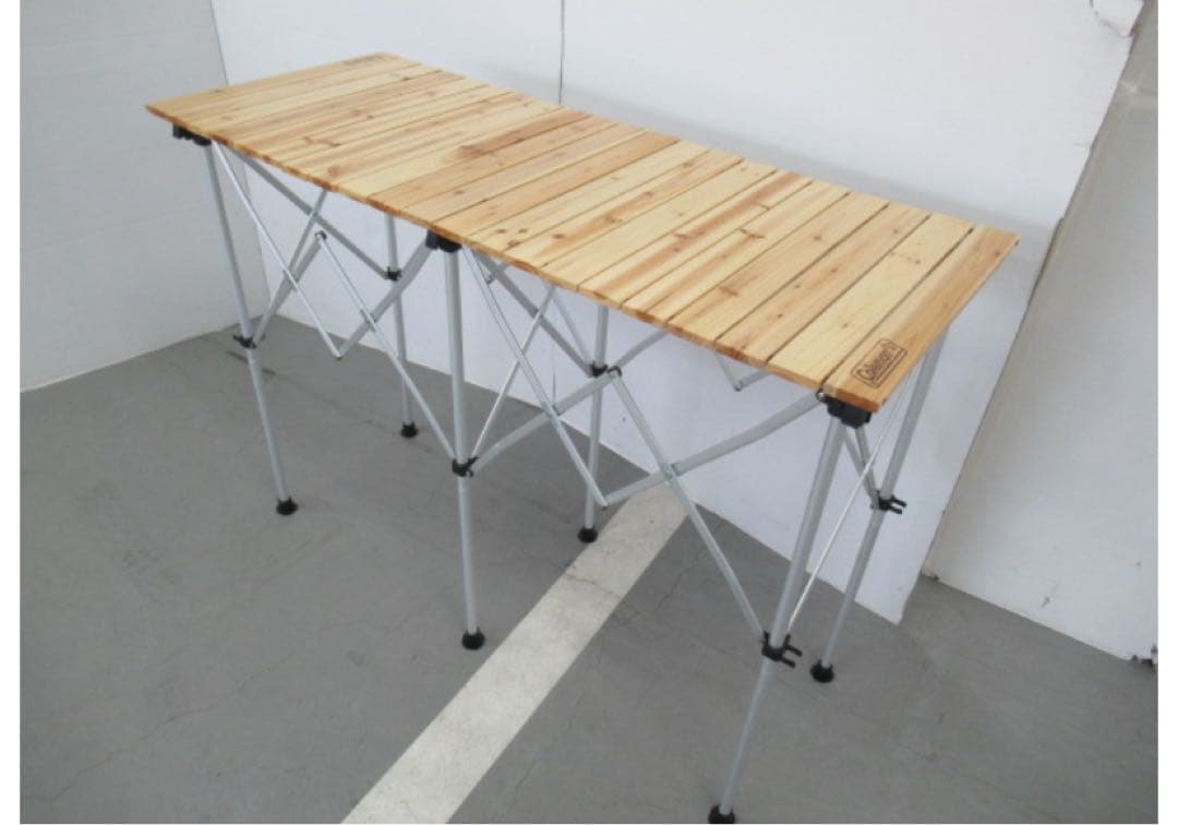 (希少)Colemanコールマンナチュラルウッドカウンターテーブル