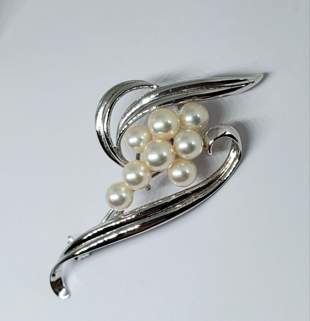 MIKIMOTO　ミキモト　ヴィンテージ　あこや真珠　ブローチ　ジュエリー