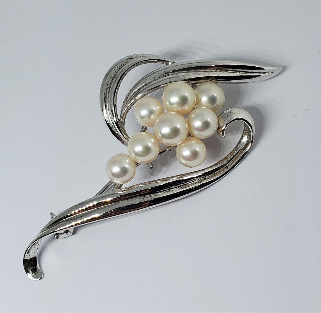 MIKIMOTO　ミキモト　ヴィンテージ　あこや真珠　ブローチ　ジュエリー