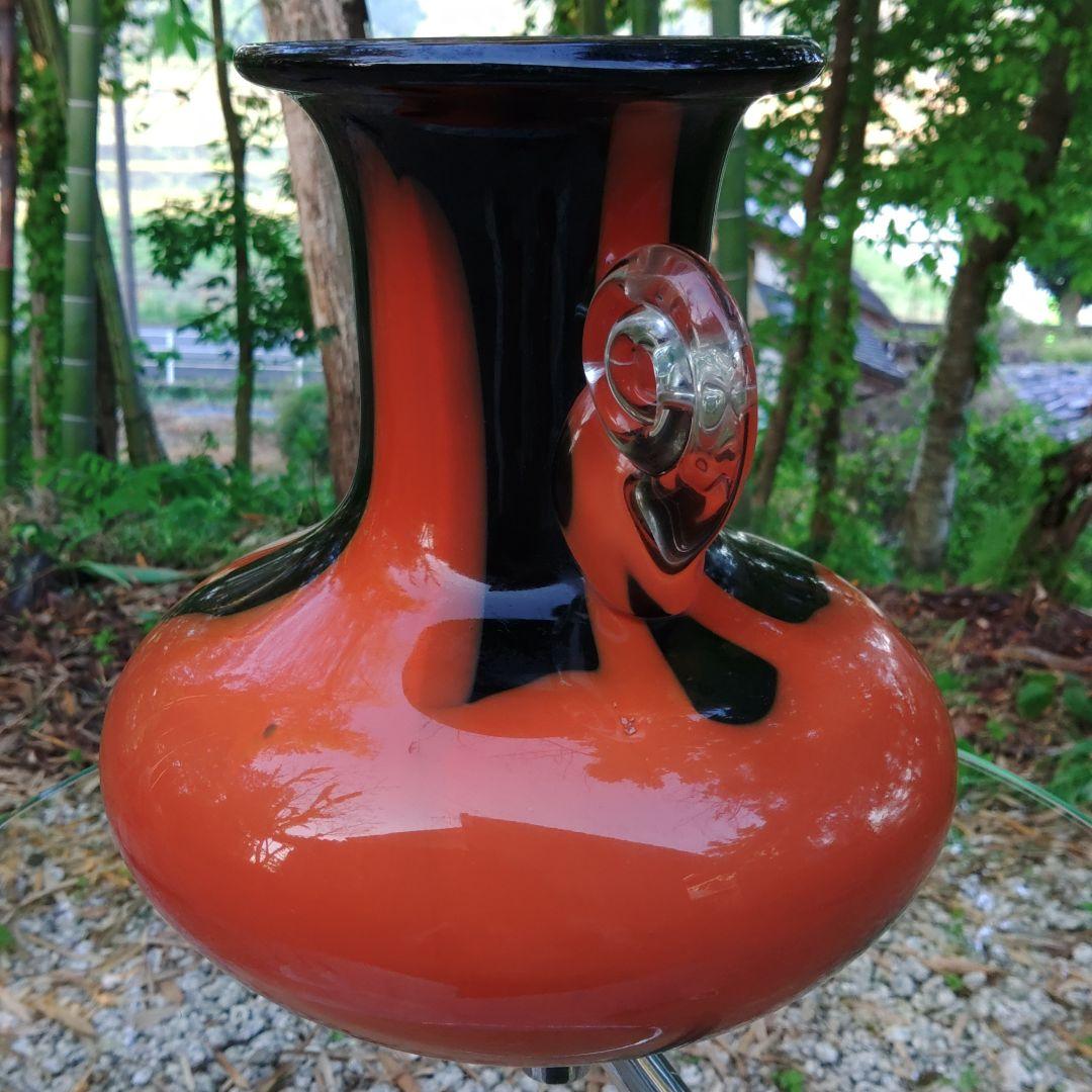 硝子花瓶　カメイガラス　工芸ガラス