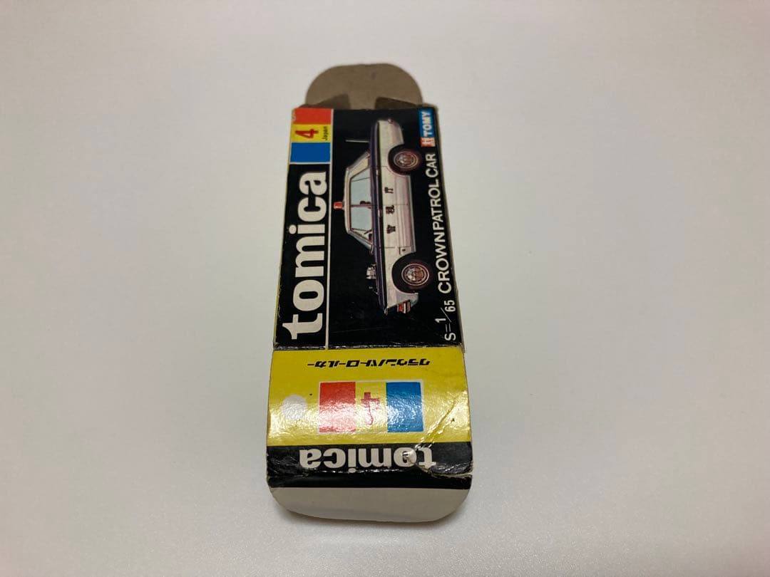 トミカ　日本製　クラウン　パトロールカー　1Aホイール　赤色灯Aタイプ　色指定箱