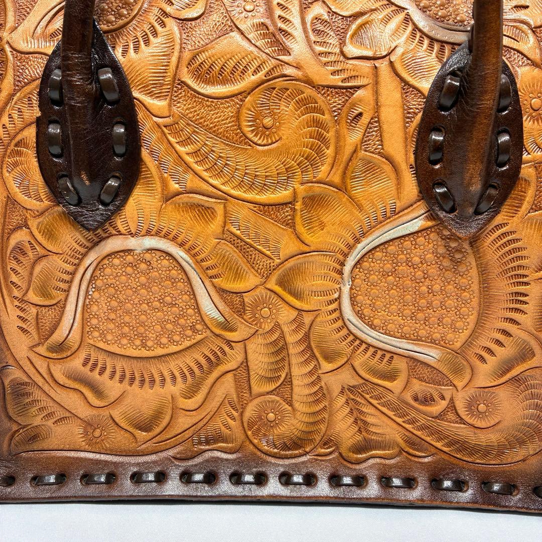 Carving tribes Maestra S ハンドバッグ ブラウン レザー