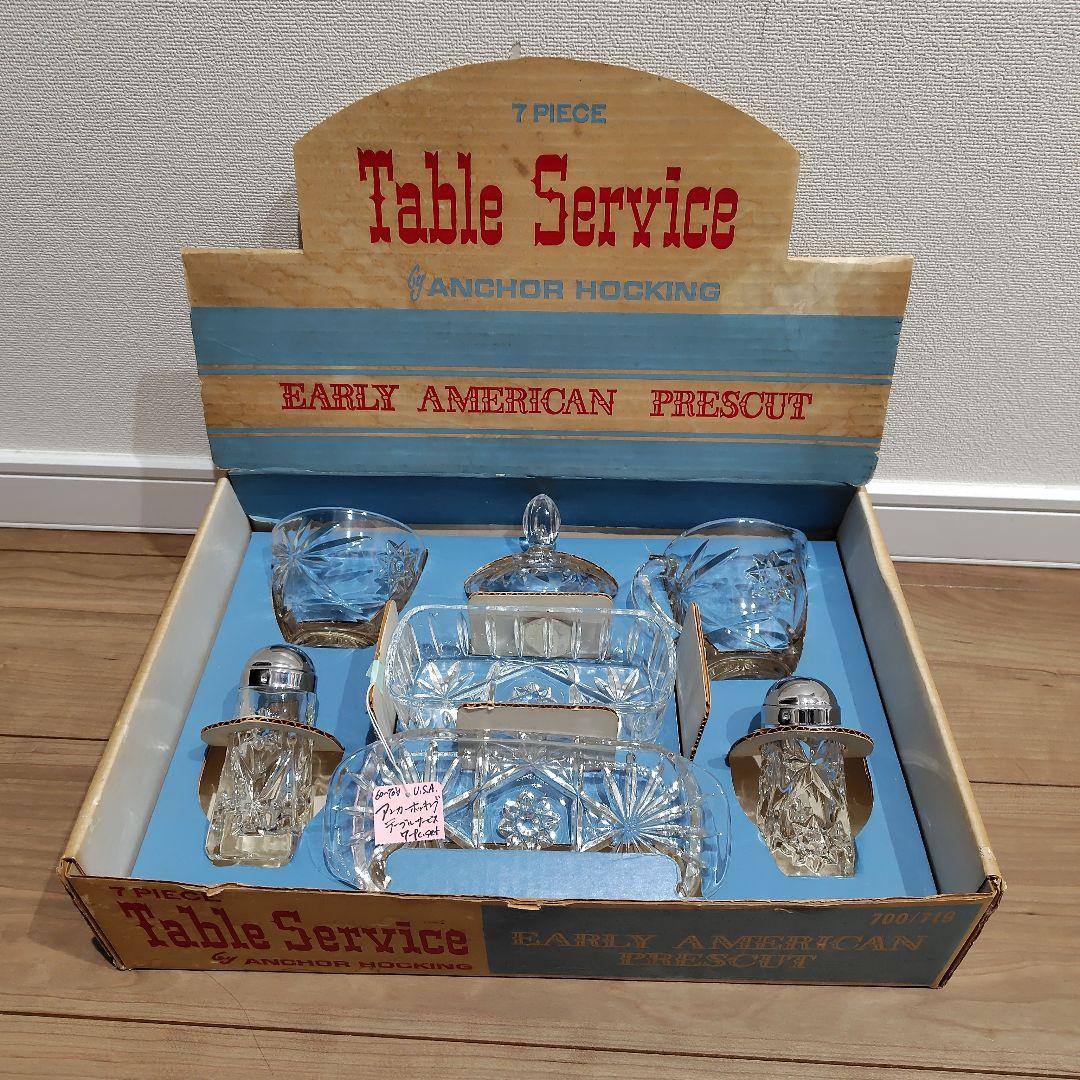 アンティーク雑貨 Anchor Hocking Early American Prescut