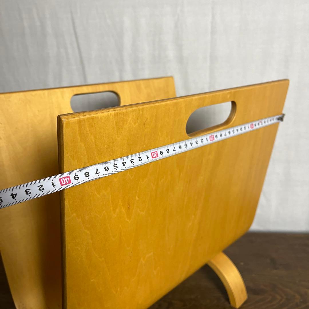 当時物ミッドセンチュリー◾️プライウッド 本立て マガジンラック レコードスタンド