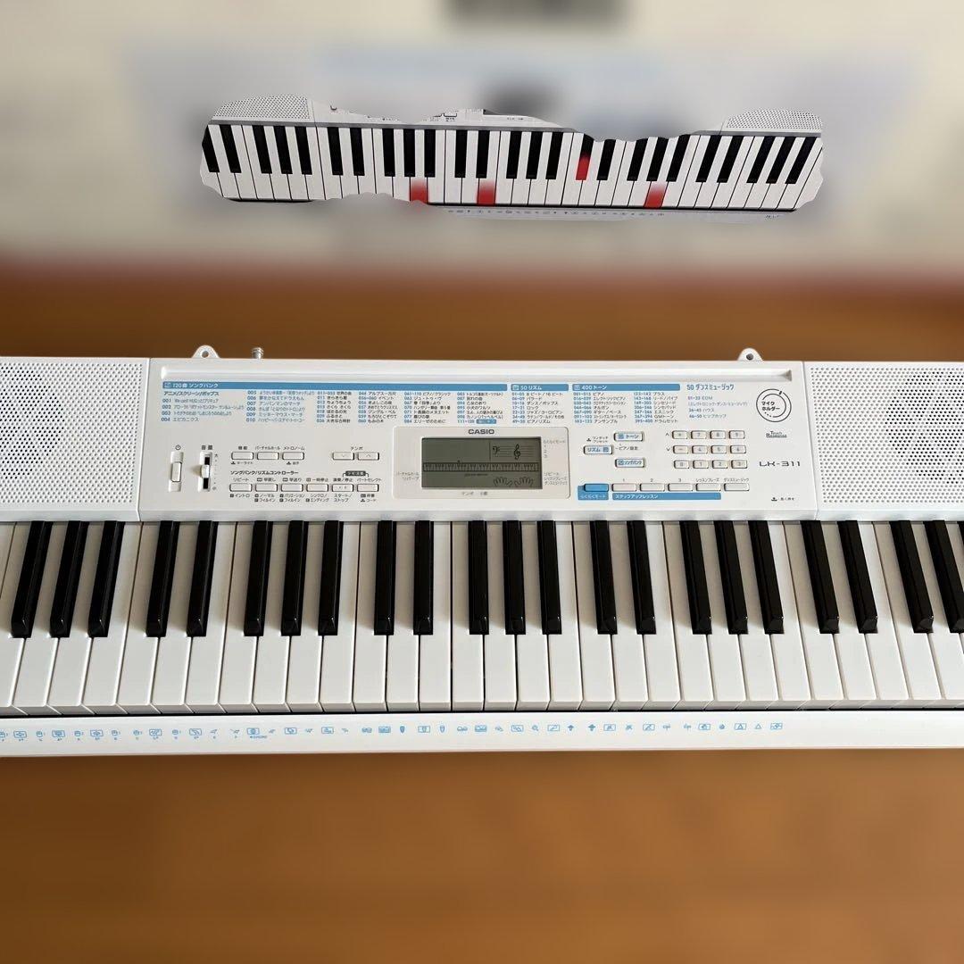 CASIO光ナビゲーションキーボードLK311 電子ピアノ 2018年製