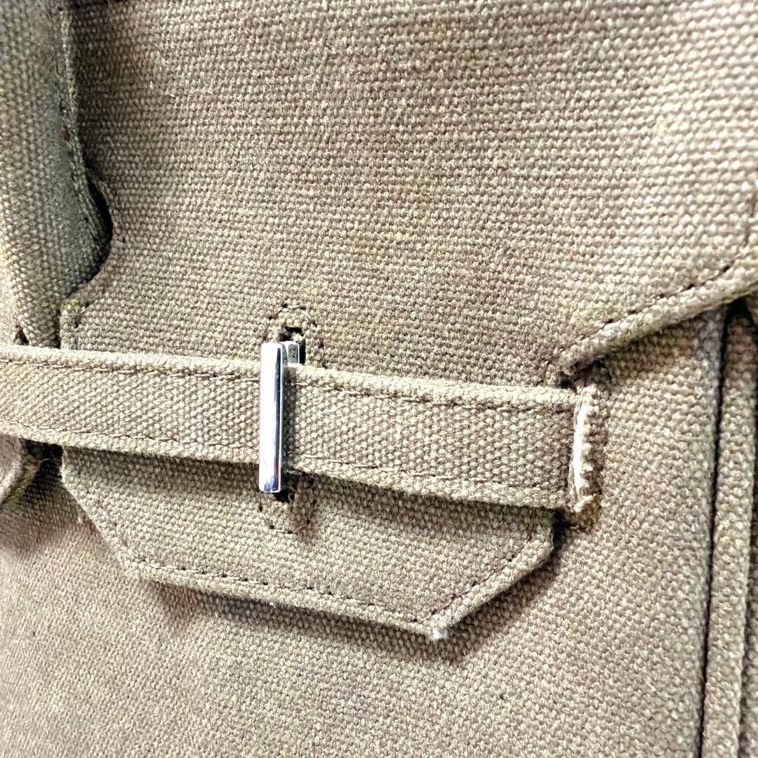 美品⭐︎ヴィンテージ加工 birkin型 オリーブ カーキ キャンパス ミリタリー