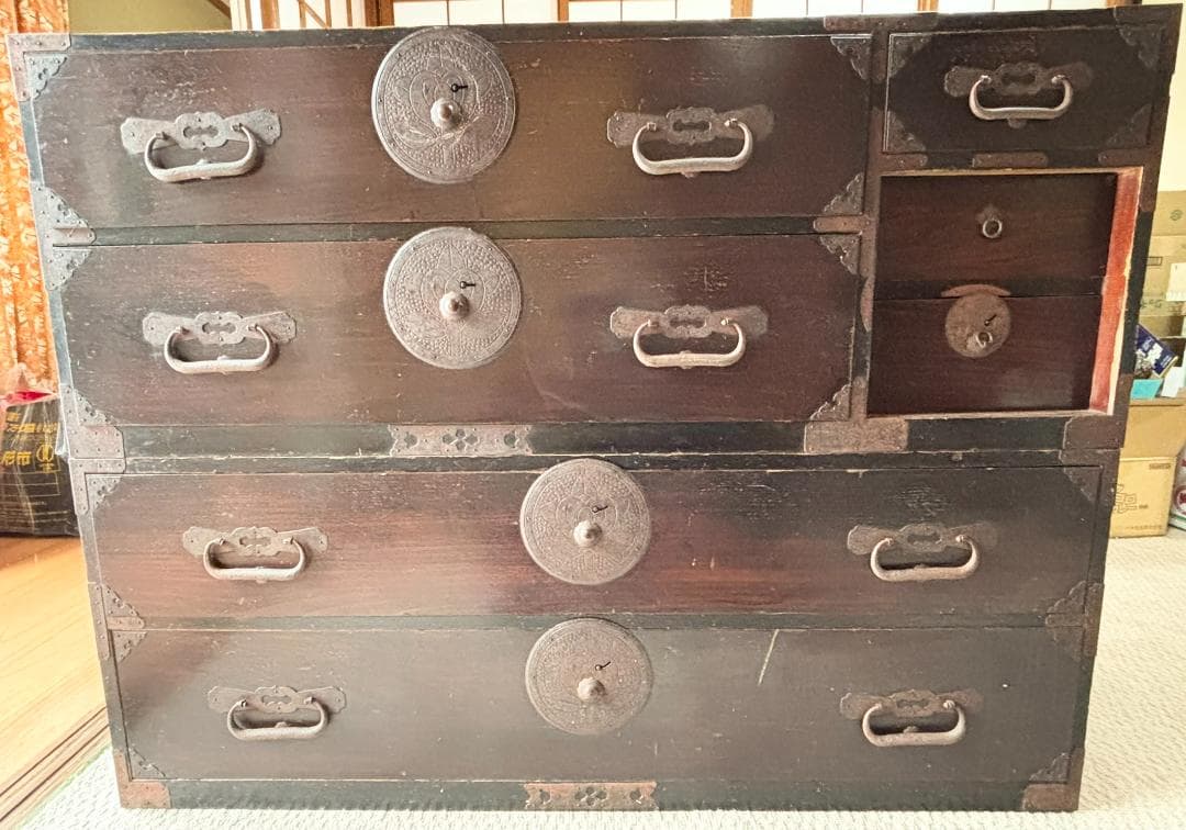 アンティーク家具 昭和レトロ 重ね箪笥 和たんす 収納箪笥