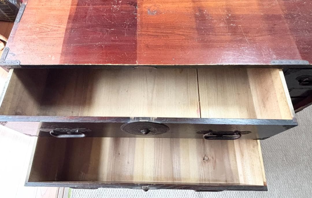 アンティーク家具 昭和レトロ 重ね箪笥 和たんす 収納箪笥