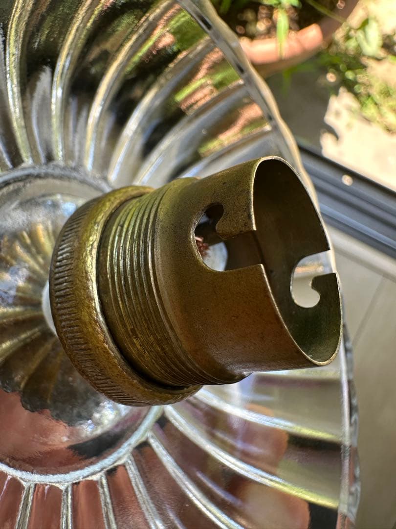 1920年代 フランス アンティーク 大きなお花の可愛いアトリエランプ＊