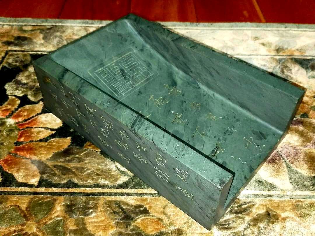 ♥特大　中国　硯　箱付き　9.2ｋｇ　骨董品
