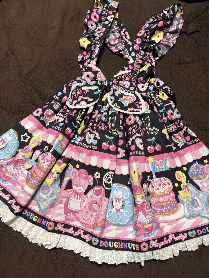 Angelic Pretty Toy's Donut Dinerスカート 黒