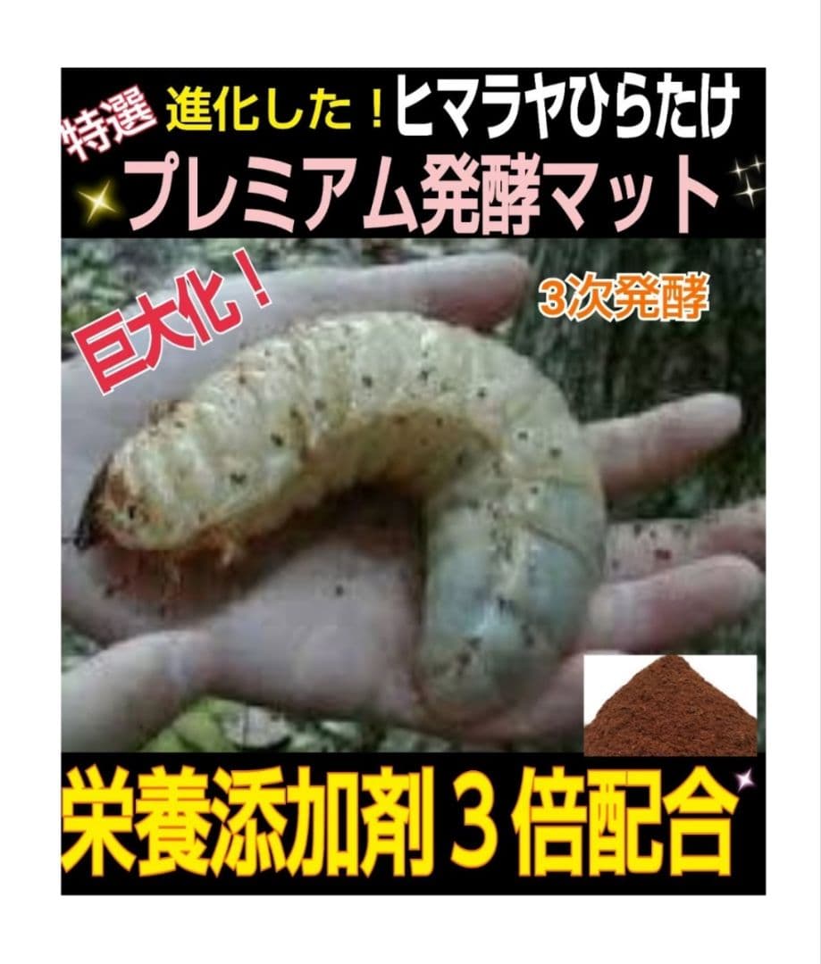 極上！プレミアム3次発酵ヘラクレスマット【4袋セット】幼虫巨大化！産卵にも抜群
