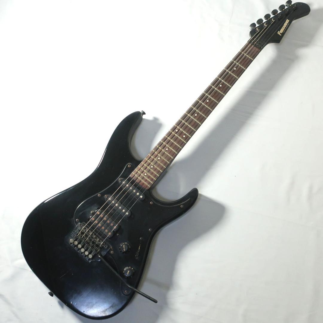 FERNANDES ギター オールブラック仕様 ボディクラッシャーブリッジ搭載