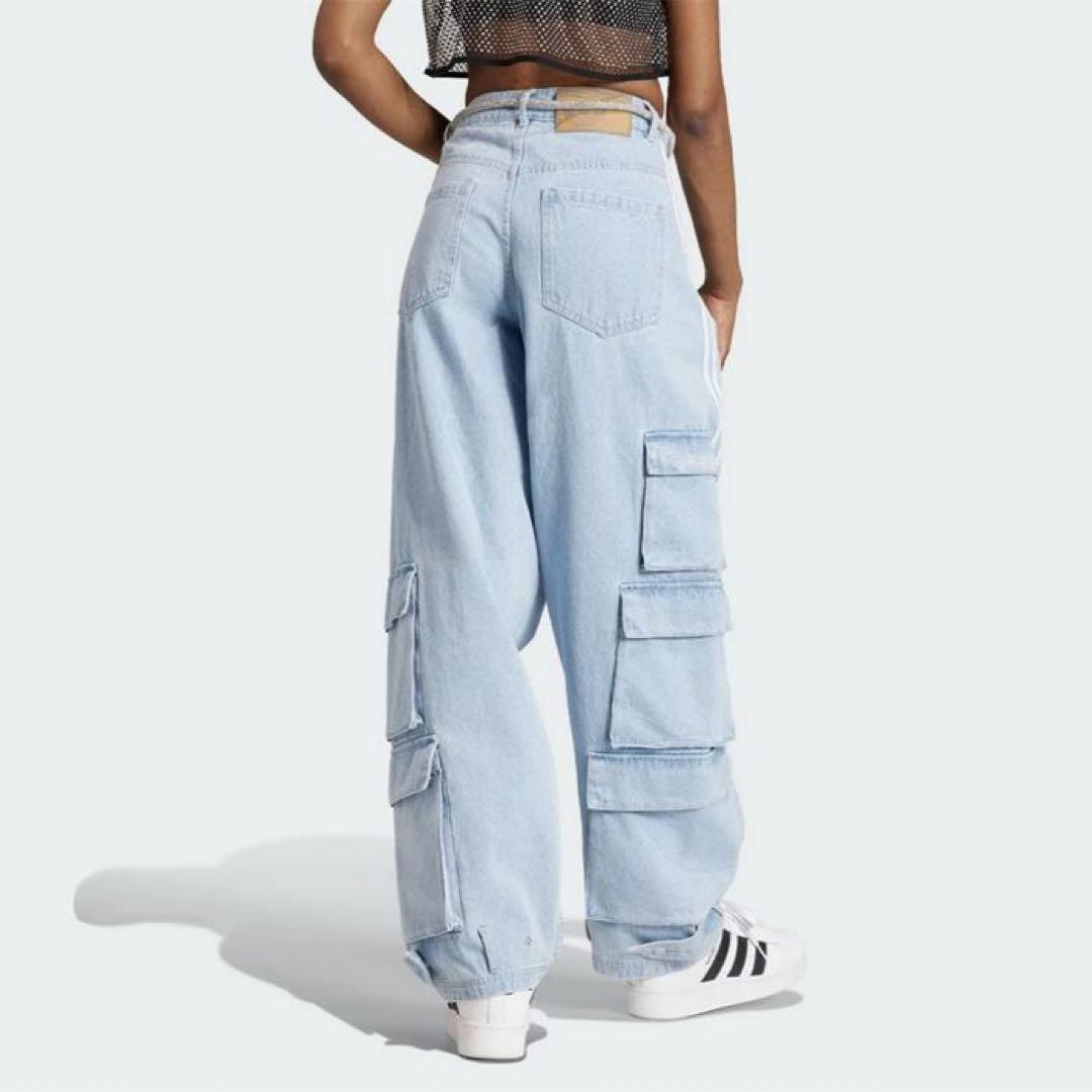 【日本未発売】adidas DENIM CARGO ジーンズ ワイドパンツ