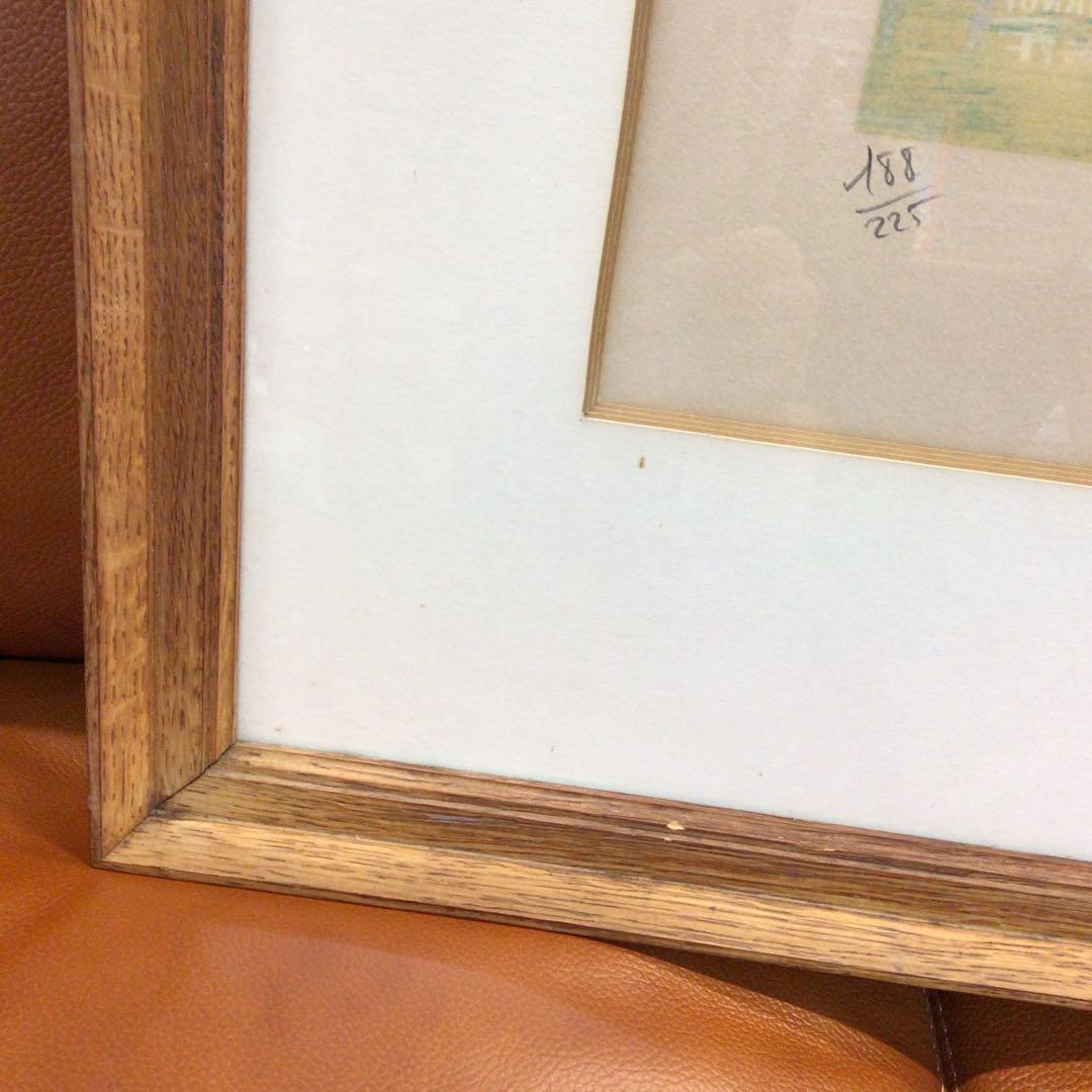 風船と少女の絵 エイボン カンパーナ 春 Avon Campana 絵画USED