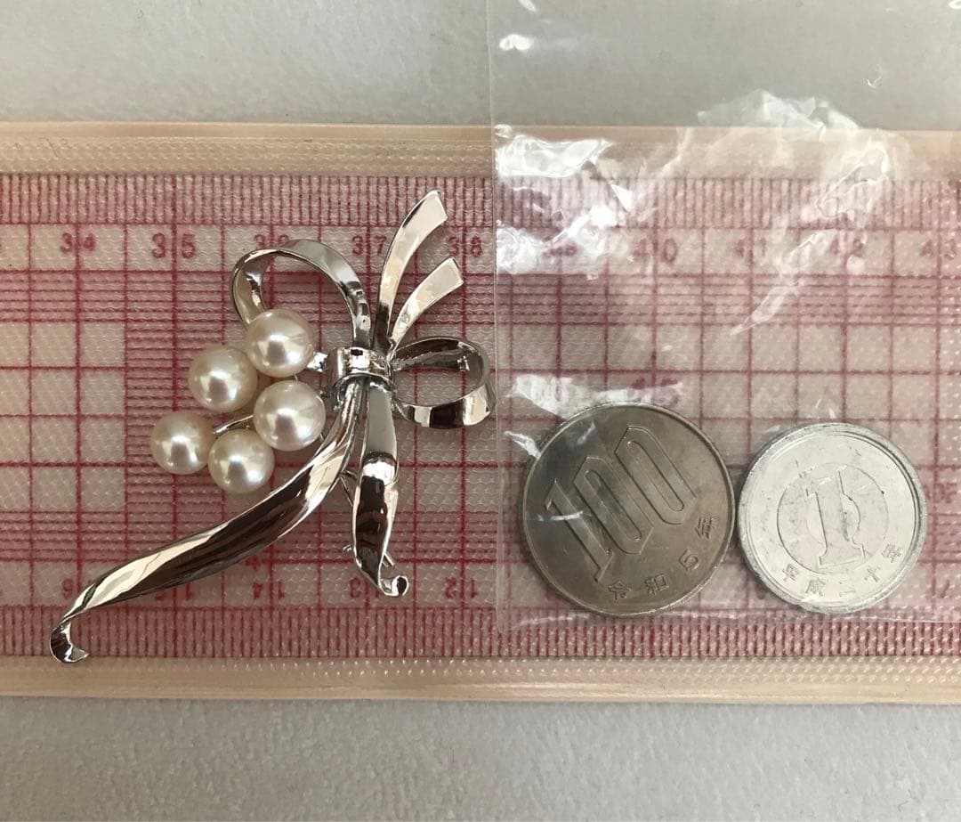 【美品☆】愛子様ご着用♡ ミキモト ロングセラー　パール　SV ブローチ　箱付き