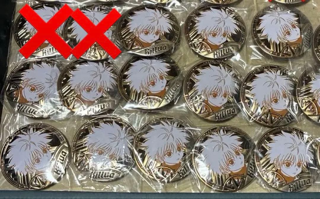 HUNTER×HUNTER キルア　中国　缶バッジ　彫金シリーズ　セット　彫金