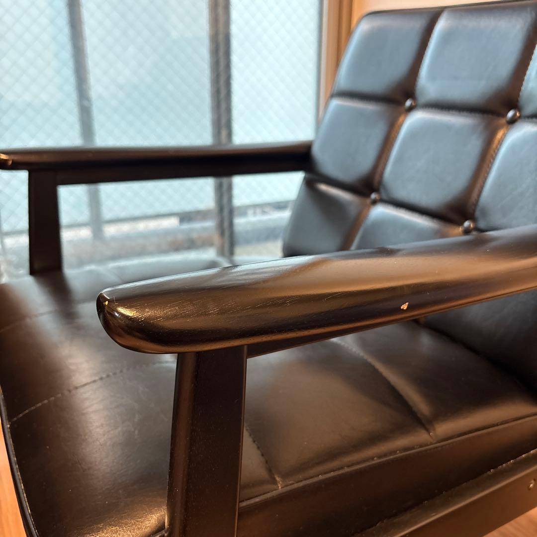 【美品】カリモク60 kチェア ブラックブラック