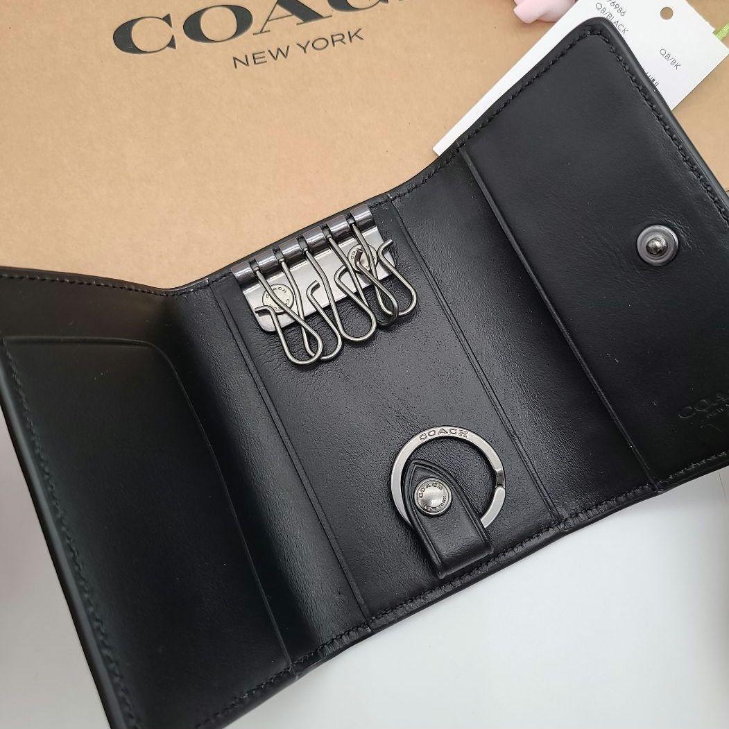 COACH　コーチ　キーケース　ブラック　新品
