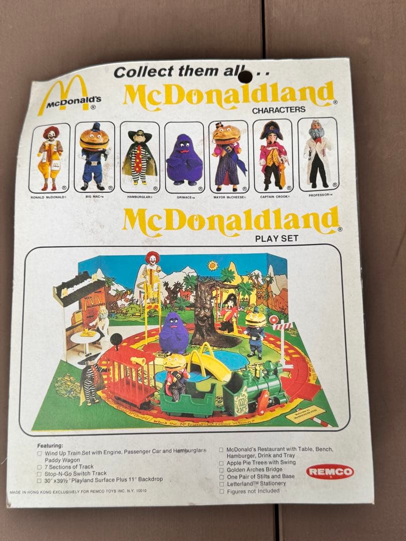 激レア REMCO 1976 マクドナルド ブリスターパック 7体 セット