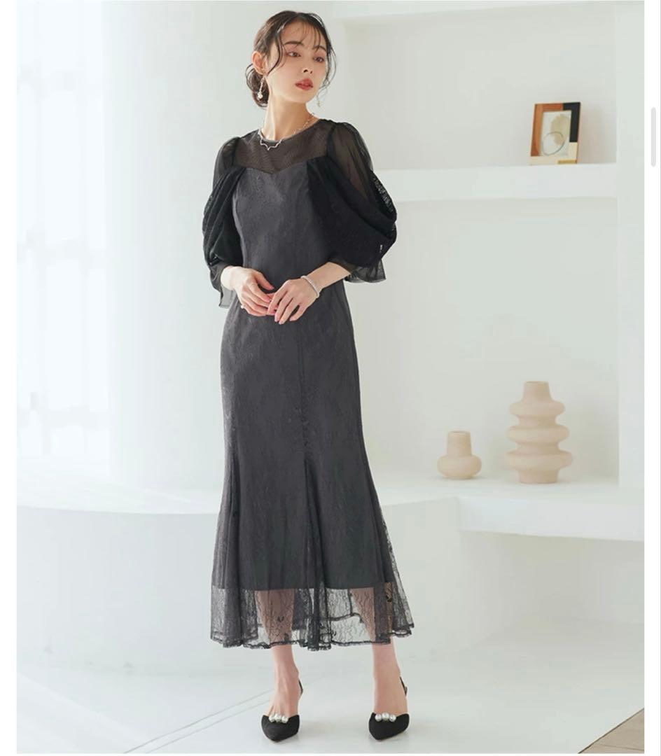 美品 RUIRUE BOUTIQUE オケージョンドレス LL