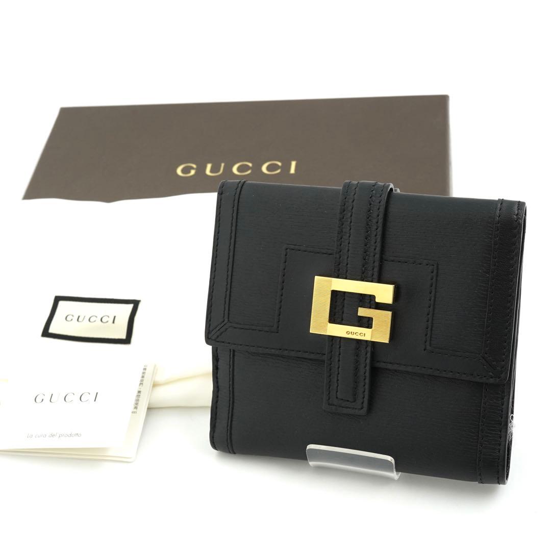 ✨新品未使用✨　GUCCI ミニ財布　インターロッキング　GGロゴ　二つ折り