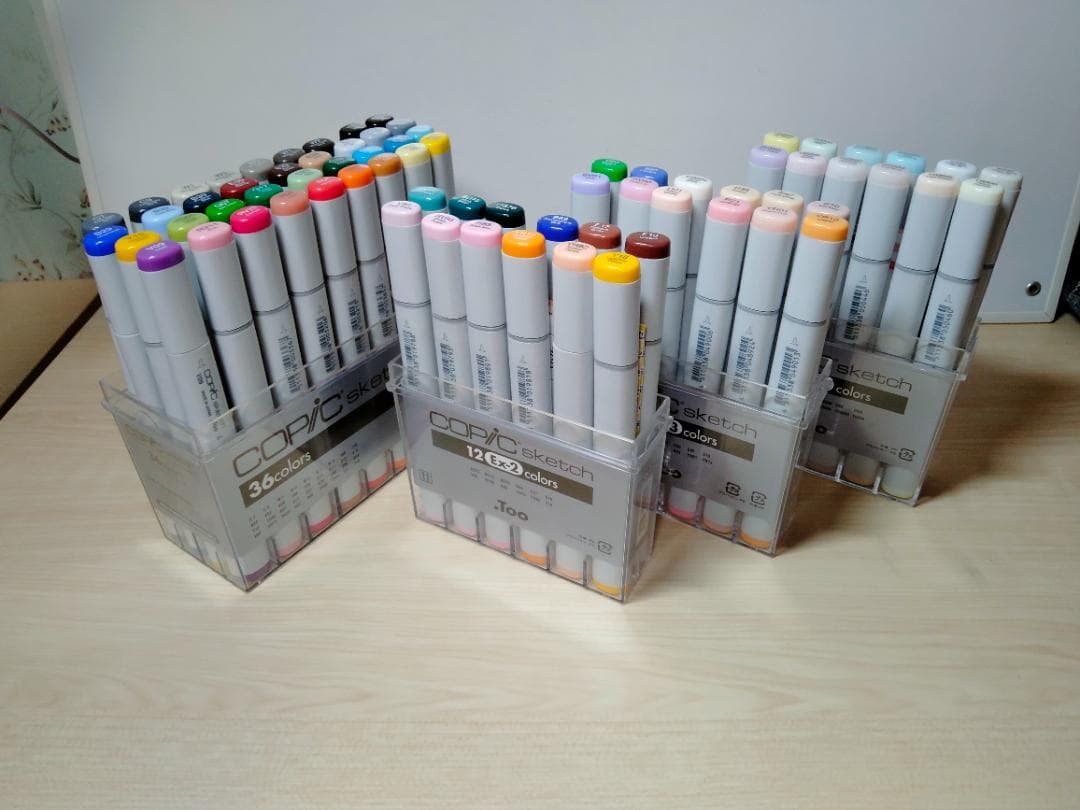 コピックスケッチ 72色セット(36＋12＋12＋12色セット)