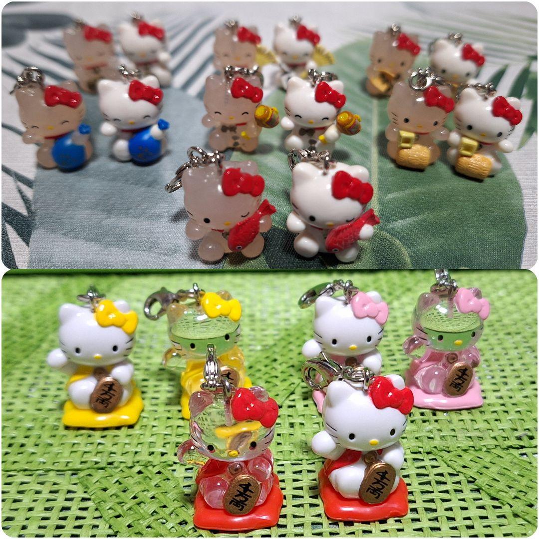 ハローキティ☆招福マスコットアクセサリーコレクション20種☆全種☆七福神☆招き猫