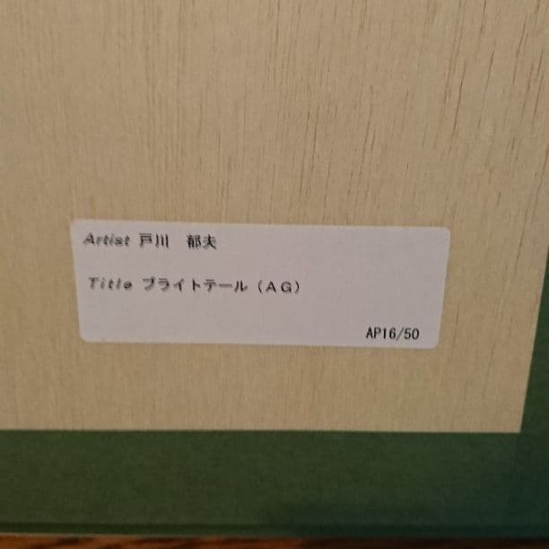 戸川郁夫 絵画 「Bright Tale」AP16/50