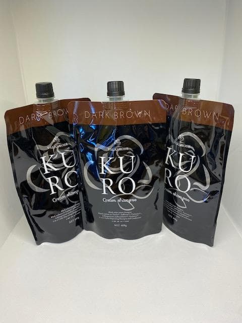 KURO ダークブラウン クリームシャンプー 3本セット