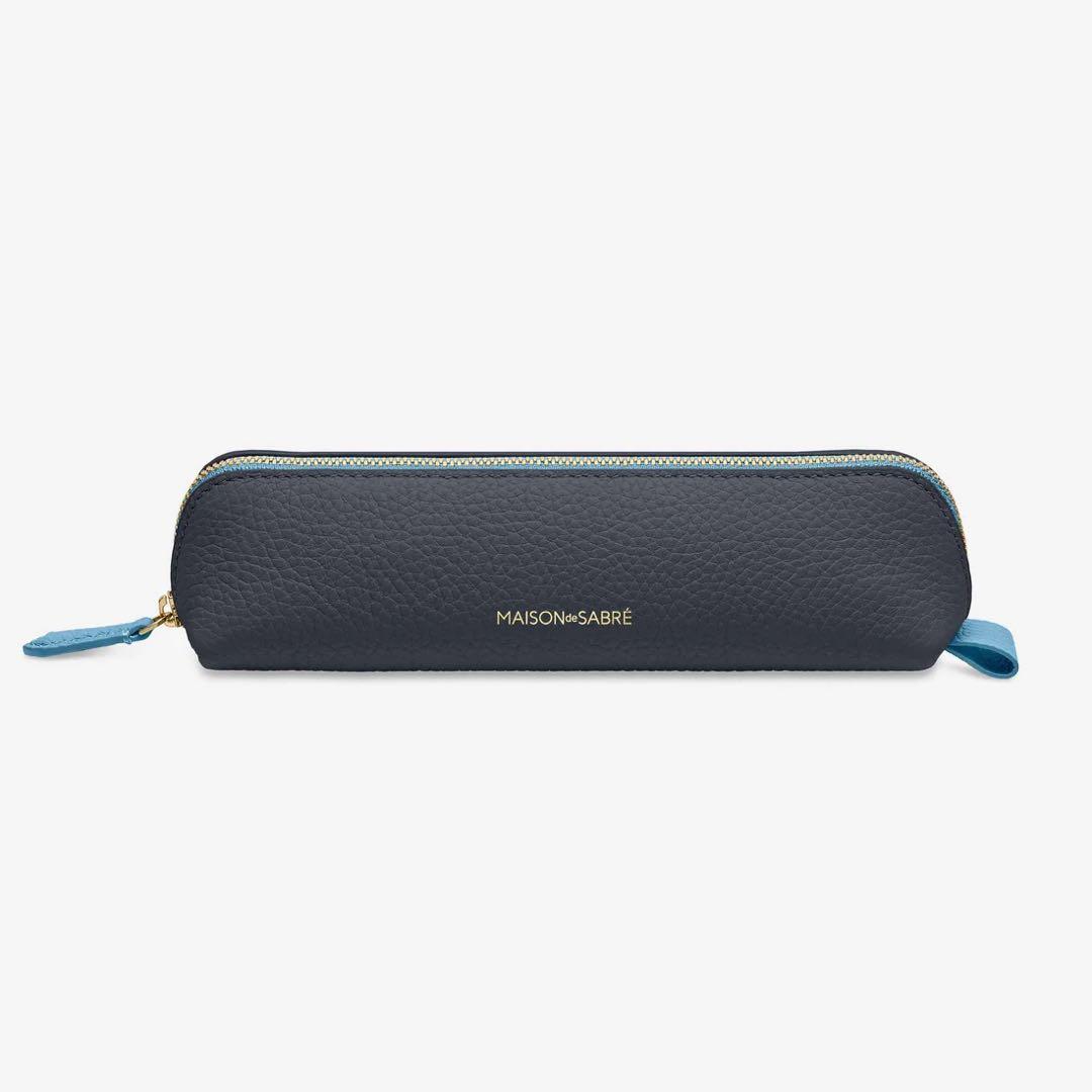 ✨新品✨ MAISON de SABRÉ グレー ペンケース 筆箱 レザー