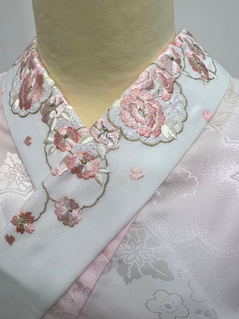 大特価　振り袖　フルセット　長襦袢付　ピンク　桜　梅　金彩加工　661